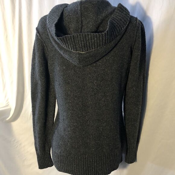 Dress Barn hooded button front sweater size S - Picture 2 of 5